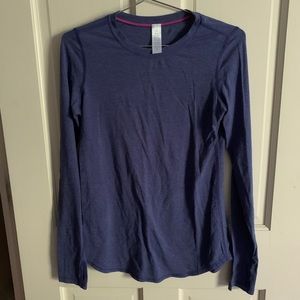 ivivva long sleeve dark blue athletic top!